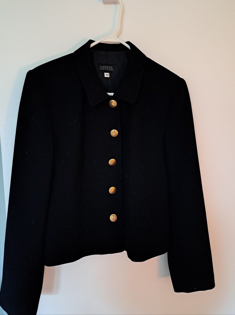 Black Button-Front Jacket
